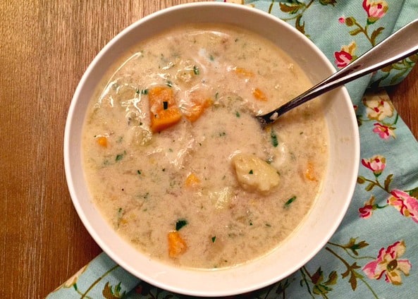 Dairy-free fish chowder