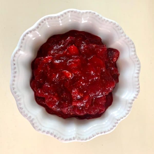 Gingery Roasted Cranberry Sauce